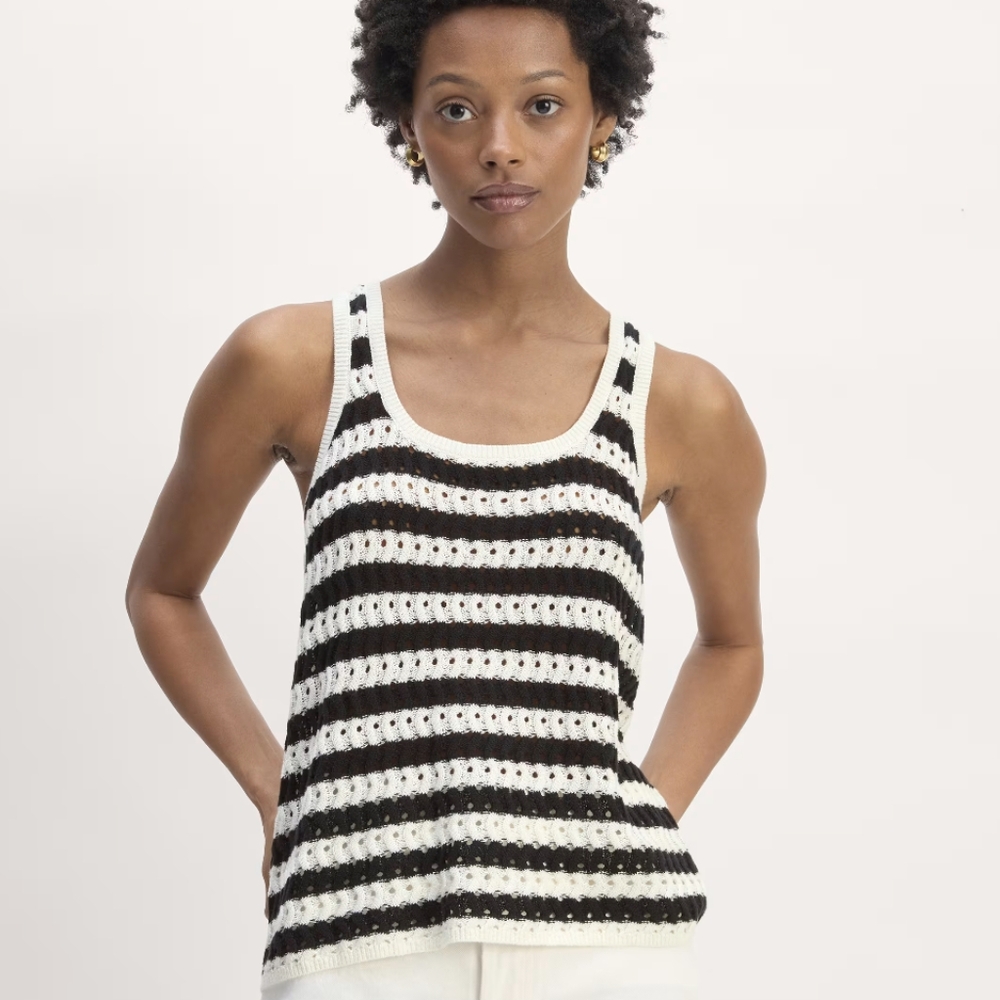 EVERLANE The Crochet Knit Tank